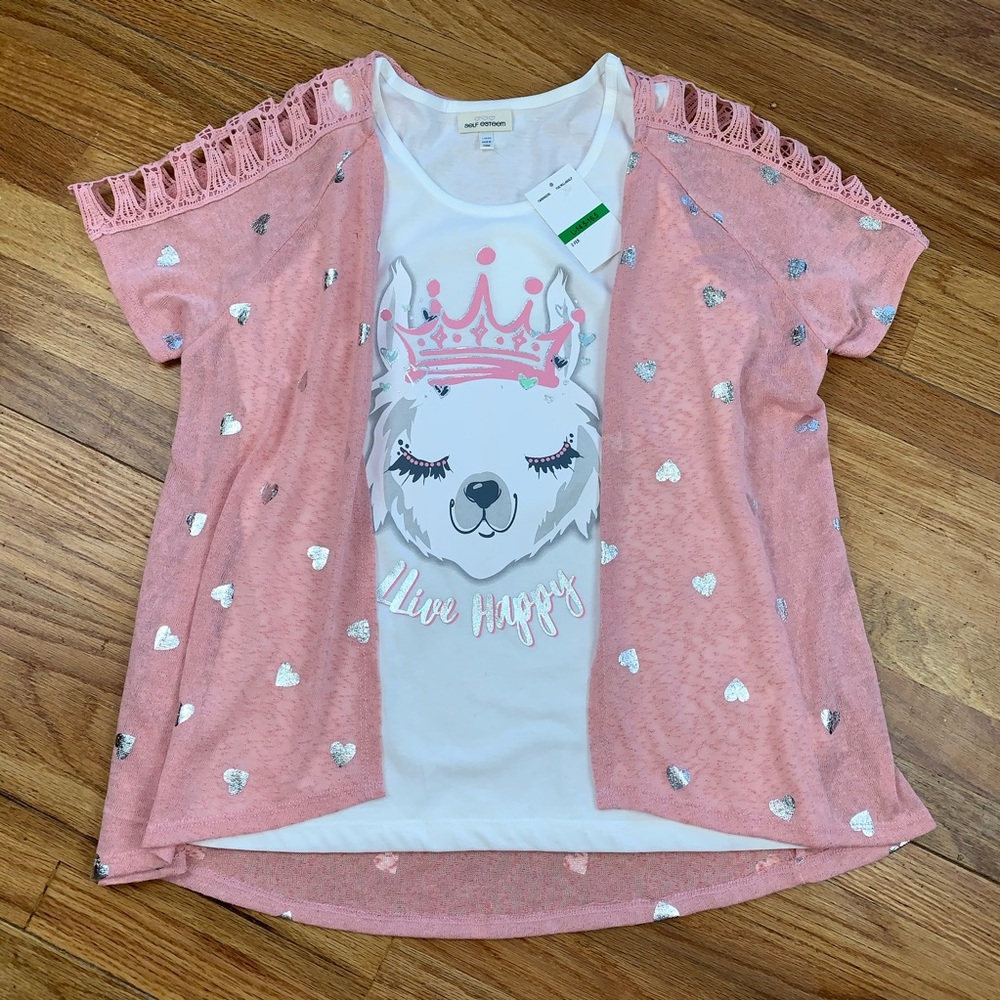 Self Esteem NWT Girls Two Tank Top And Cami